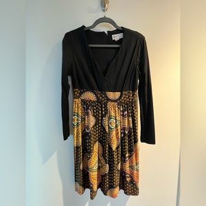 Vintage 60s/70s paisley mini dress